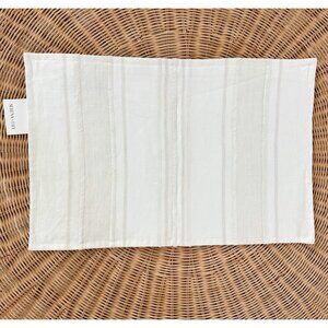 NEW Serena & Lily Milos Pillow Cover (14”x22”)-Canvas Beige/White